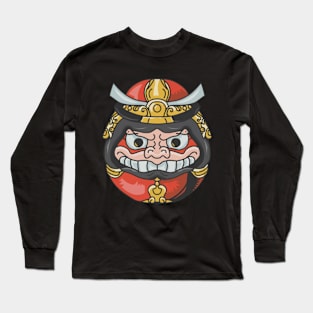 Daruma Samurai Doll Long Sleeve T-Shirt